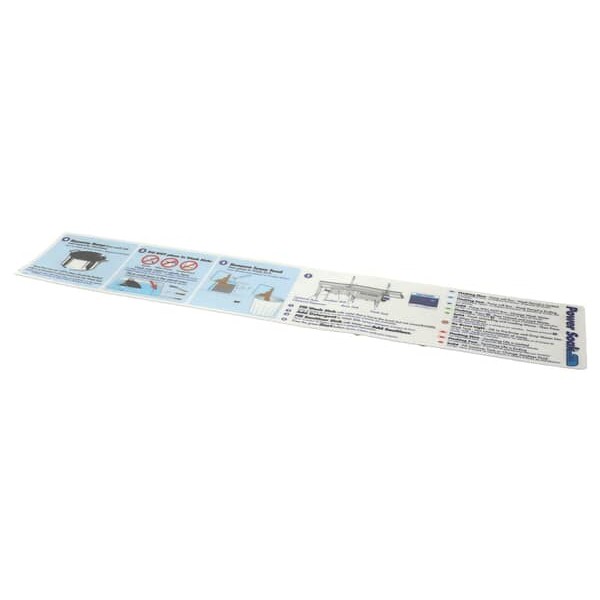 (image for) Power Soak Systems 33891 DECAL BACKSPLASH STEPS 1-4 R-L